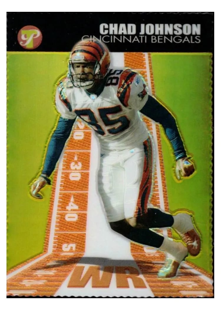 2004 Topps Pristine Chad Johnson Gold Refractor #46 card