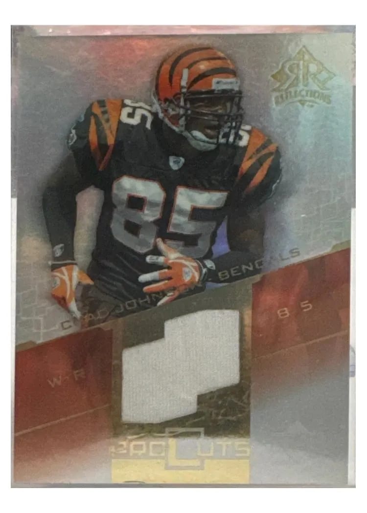 2004 Upper Deck Reflections Pro Cuts Chad Johnson #PC-CJ card