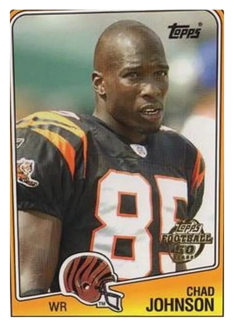 2005 Topps Throwback Chad Johnson #TB33 card