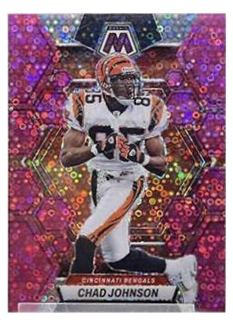 2023 Panini Mosaic Base Set Chad Johnson No Huddle Pink #47 card