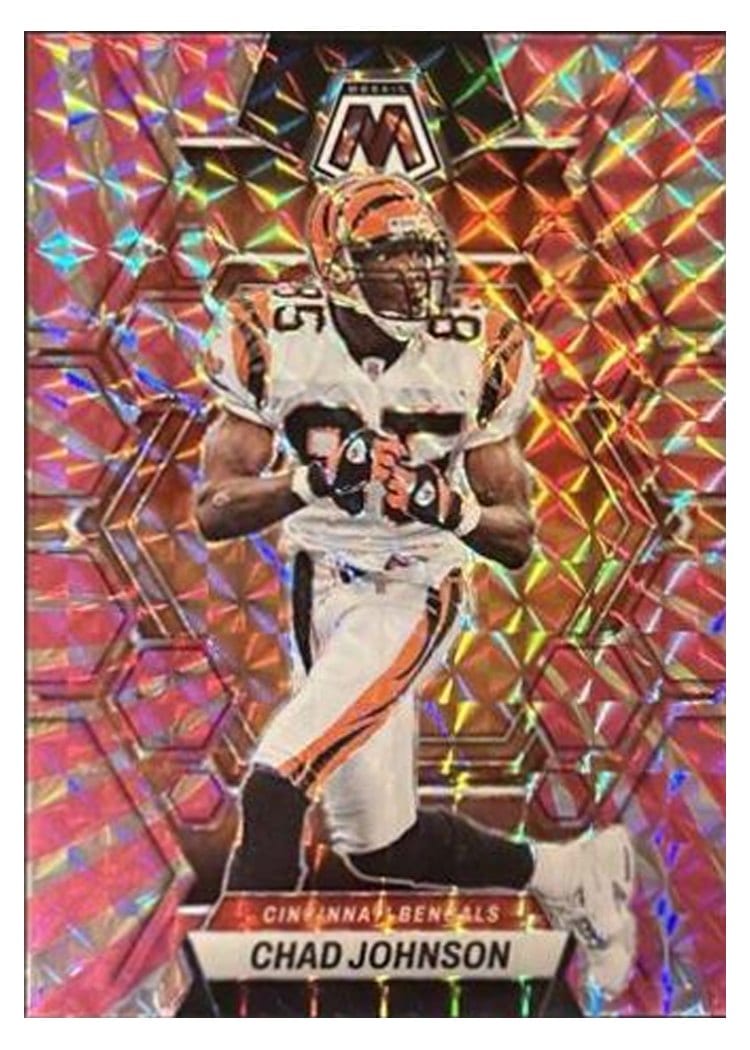 2023 Panini Mosaic Base Set Chad Johnson Pink Swirl #47 card