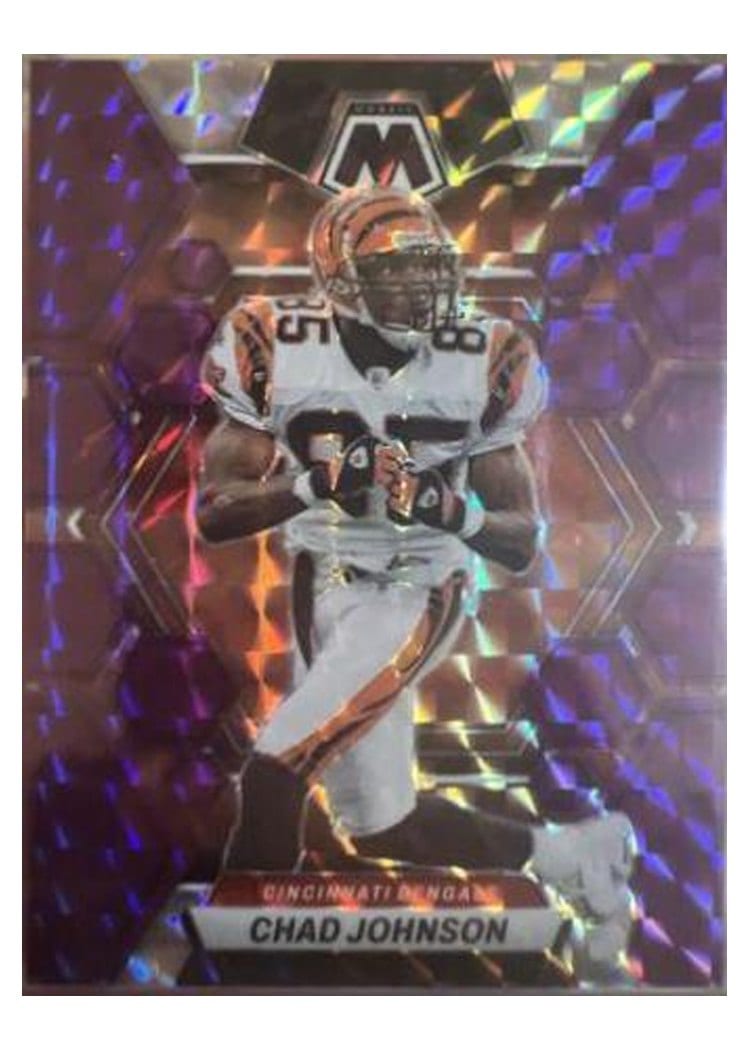 2023 Panini Mosaic Base Set Chad Johnson Purple #47 card