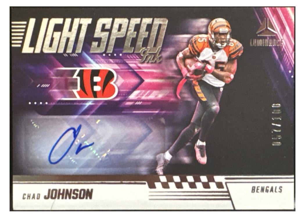 2024 Panini Luminance Light Speed Ink Chad Johnson #LSI-CJN card