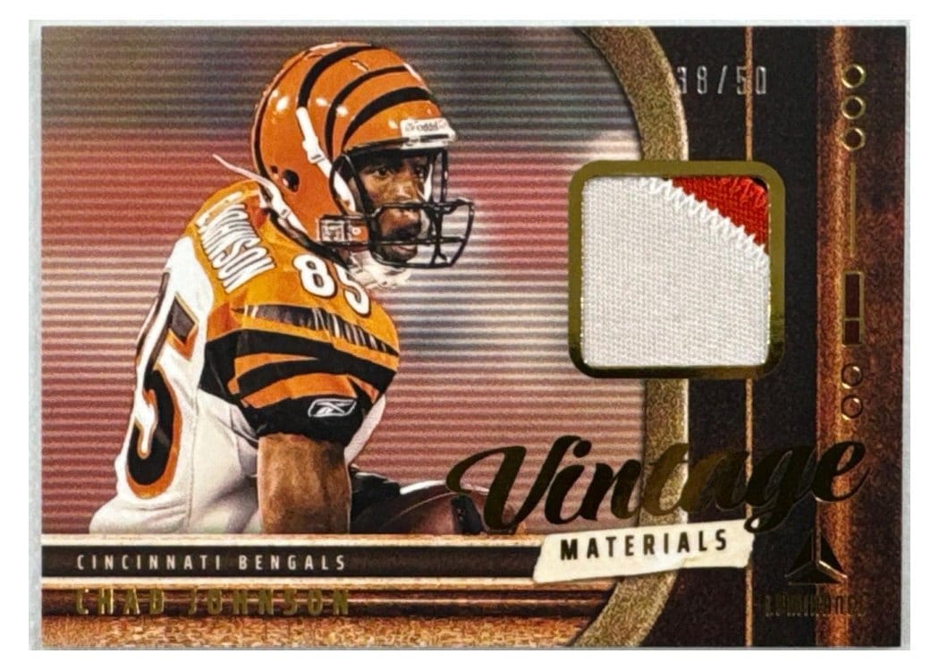 2025 Panini Luminance Vintage Materials Chad Johnson #14 card