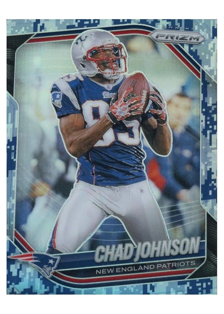 2025 Panini Prizm Base Set Chad Johnson Navy Camo #180 card