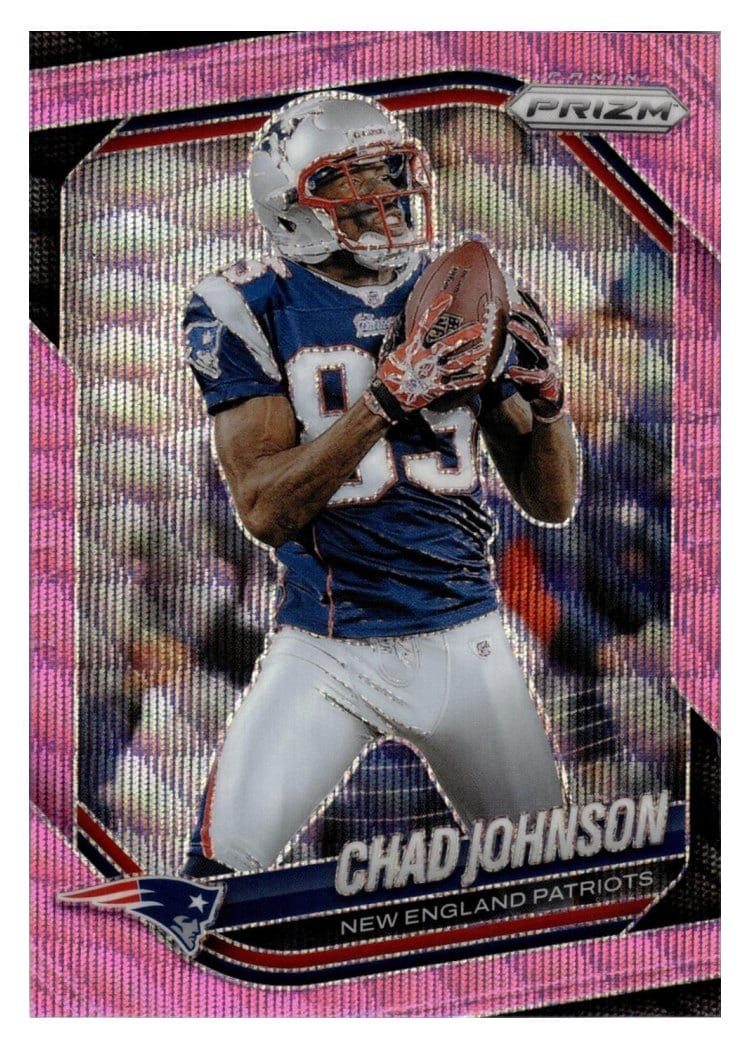 2025 Panini Prizm Base Set Chad Johnson Pink Wave #180 card
