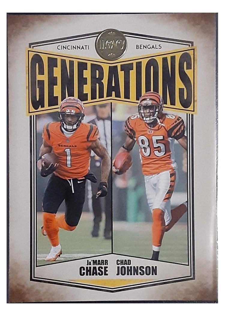 2022 Panini Legacy Generations Chad Johnson / Ja'Marr Chase #G-10 card
