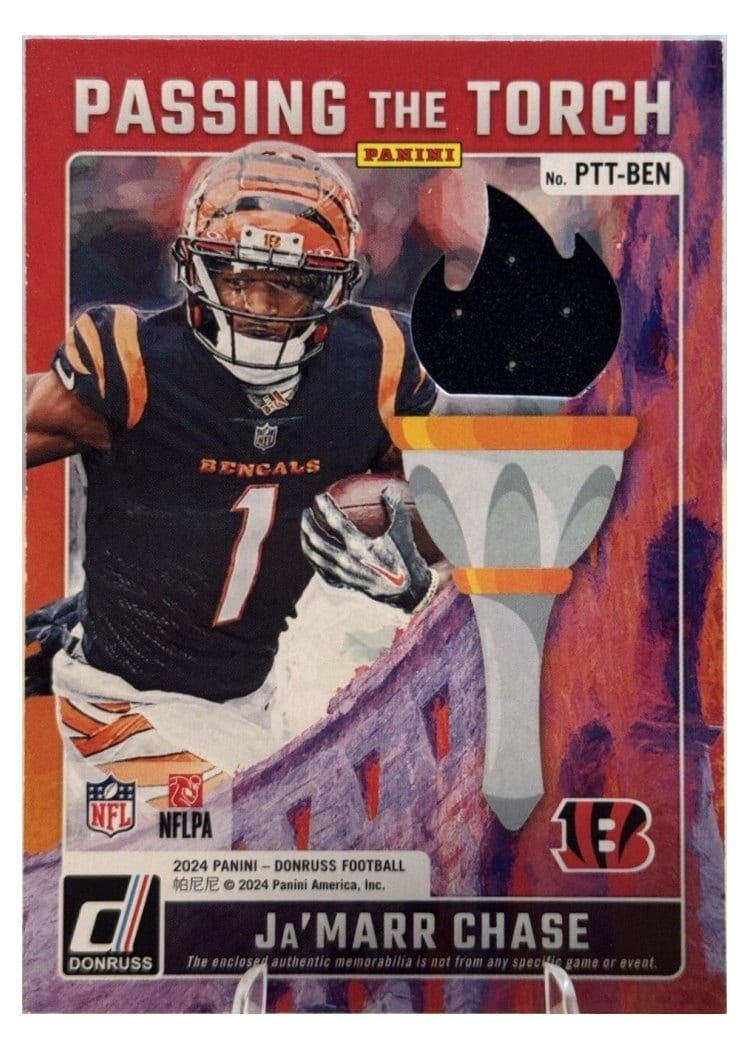 2024 Donruss Passing the Torch Chad Johnson / Ja'Marr Chase #PTT-BEN card