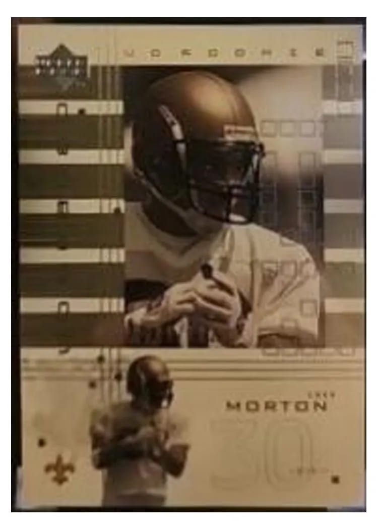 2000 Upper Deck Graded Chad Morton #110 card