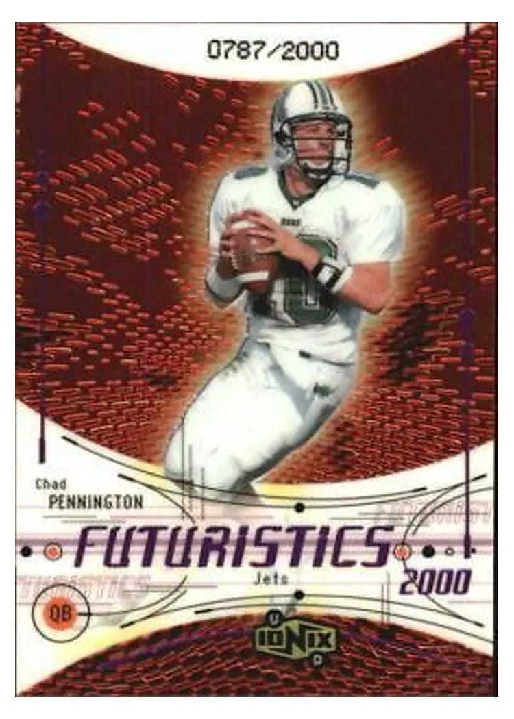 2000 Upper Deck Ionix Chad Pennington #78 card
