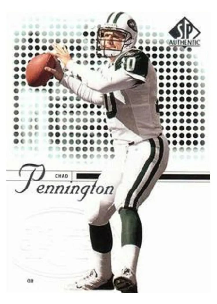 2002 SP Authentic Chad Pennington #32 card