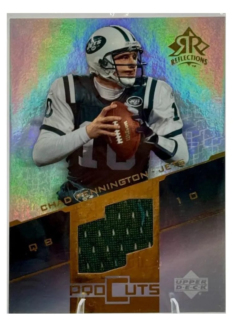2004 Upper Deck Reflections Pro Cuts Chad Pennington #PC-CH card