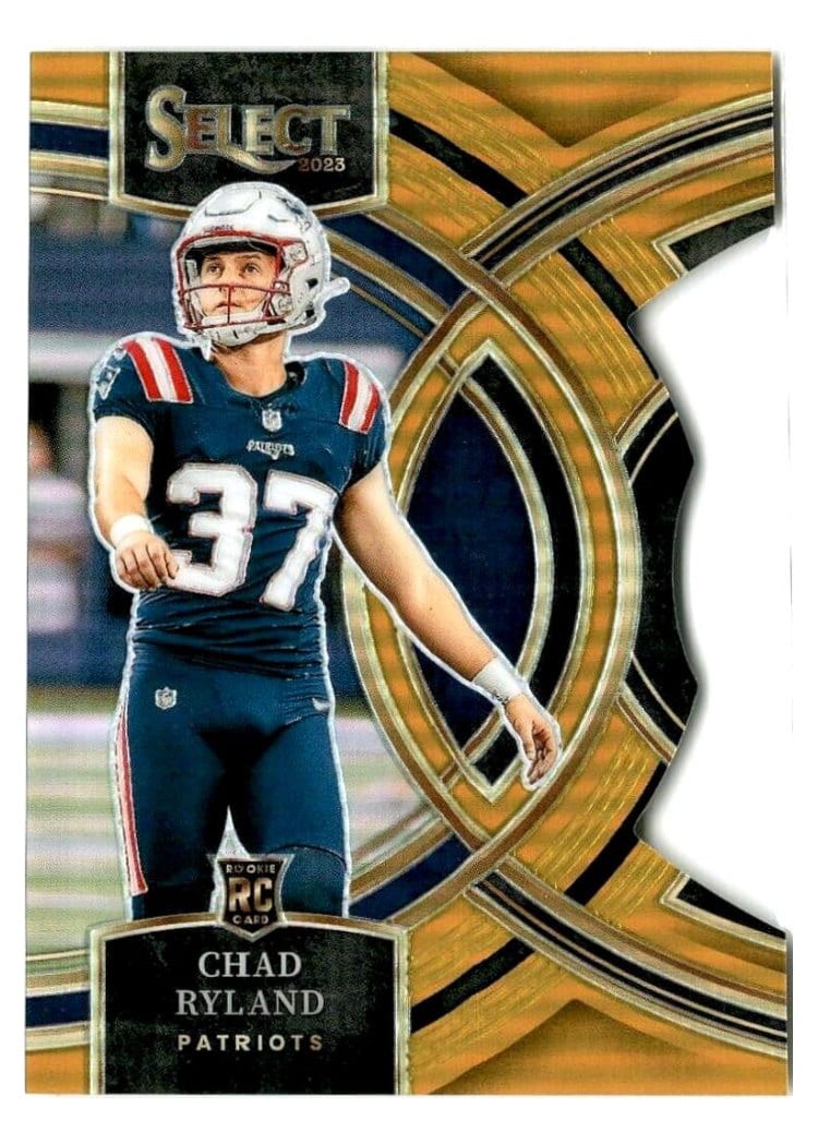 2023 Panini Select Base Set Chad Ryland Gold Prizm Die-Cut #122 card