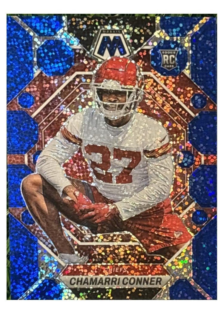 2023 Panini Mosaic Base Set Chamarri Conner Blue Sparkle #298 card
