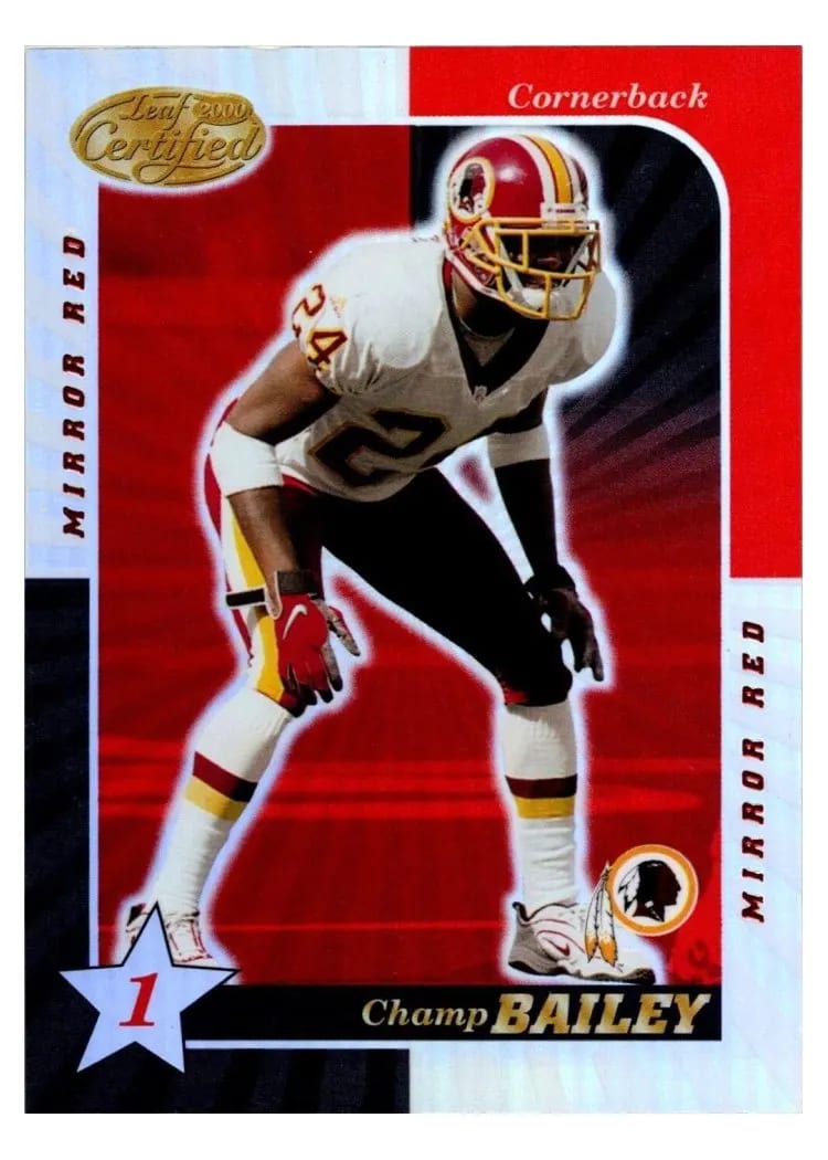 2000 Leaf Certified Champ Bailey #98 card