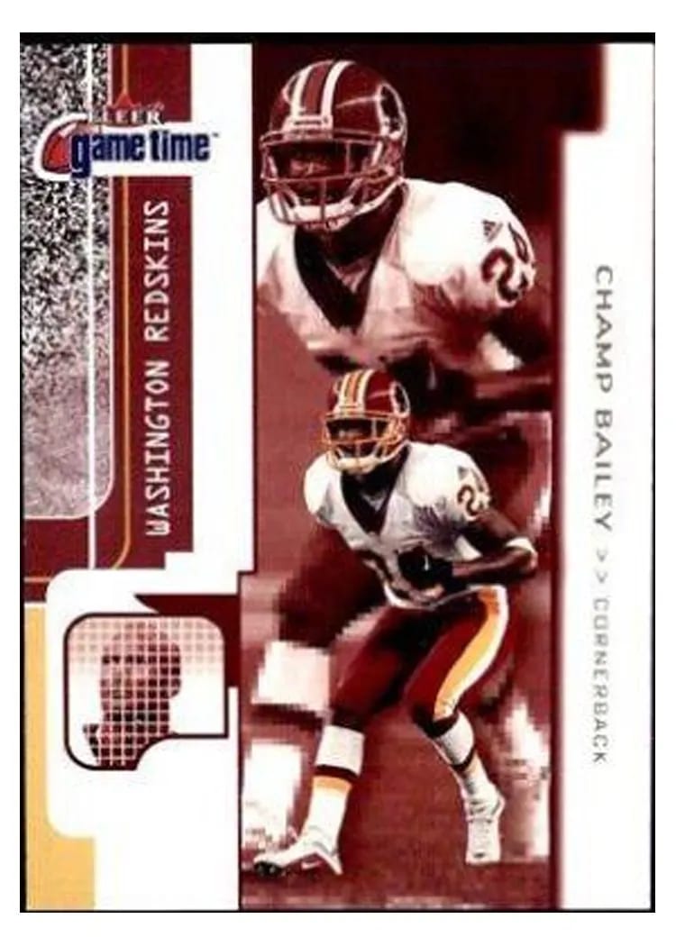 2001 Fleer Game Time Champ Bailey #52 card