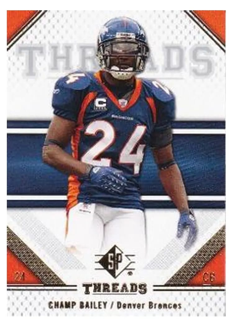 2009 SP Threads Champ Bailey #19 card