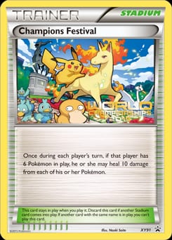 Champions Festival XY Black Star Promos card