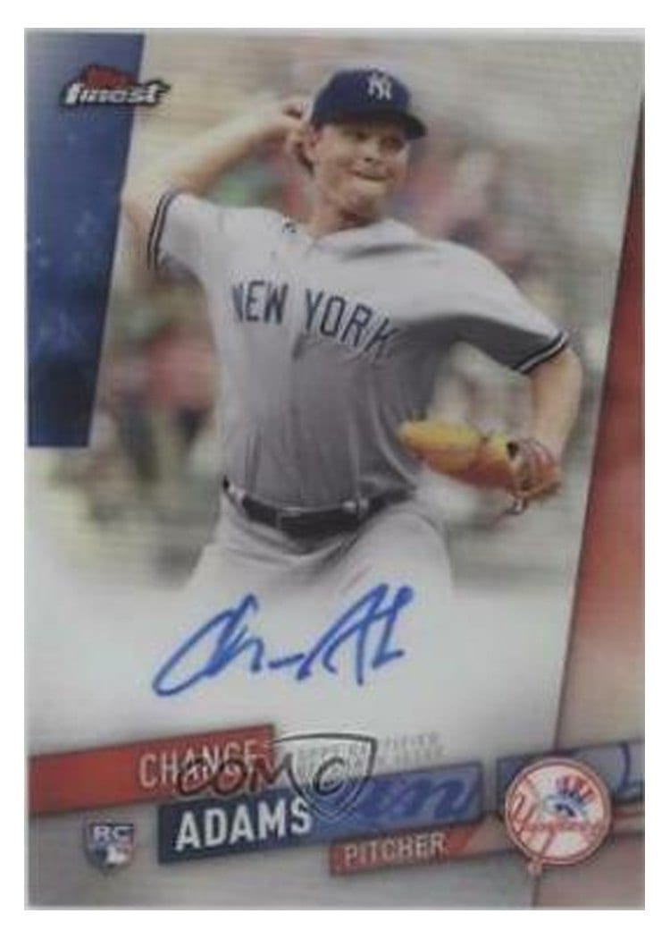 2019 Finest Autographs Chance Adams #FA-CA card