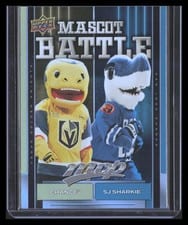 2025-26 Upper Deck MVP Mascot Battle Chance/S.J. Sharkie #MB-10 card