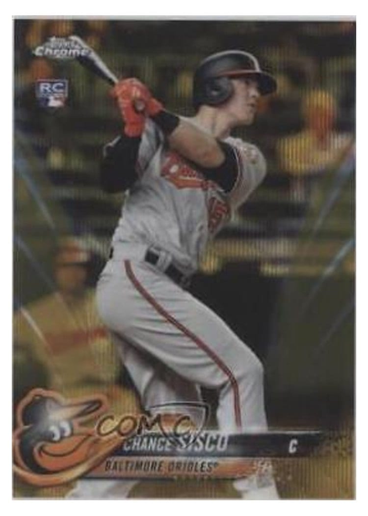2018 Topps Chrome Base Set Chance Sisco #133 card