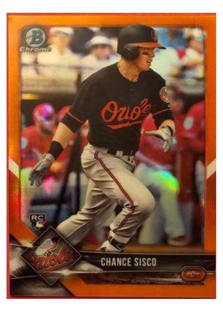 2018 Topps Chrome Base Set Chance Sisco #133 card