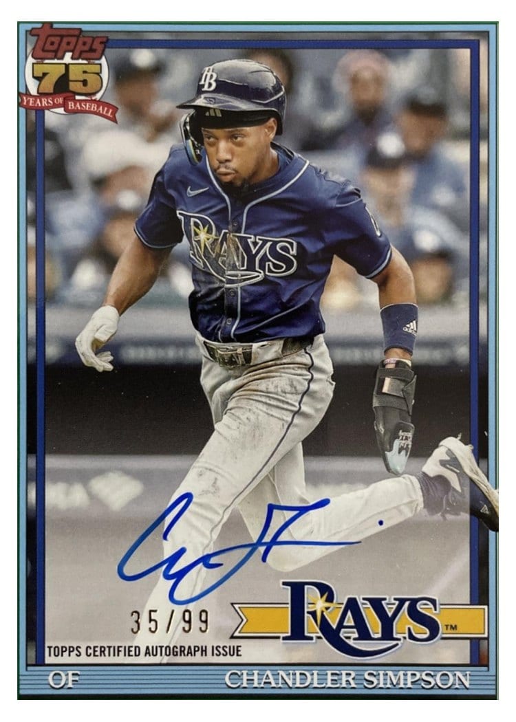2026 Topps 1991 Topps Autographs Chandler Simpson #91A-CSI card
