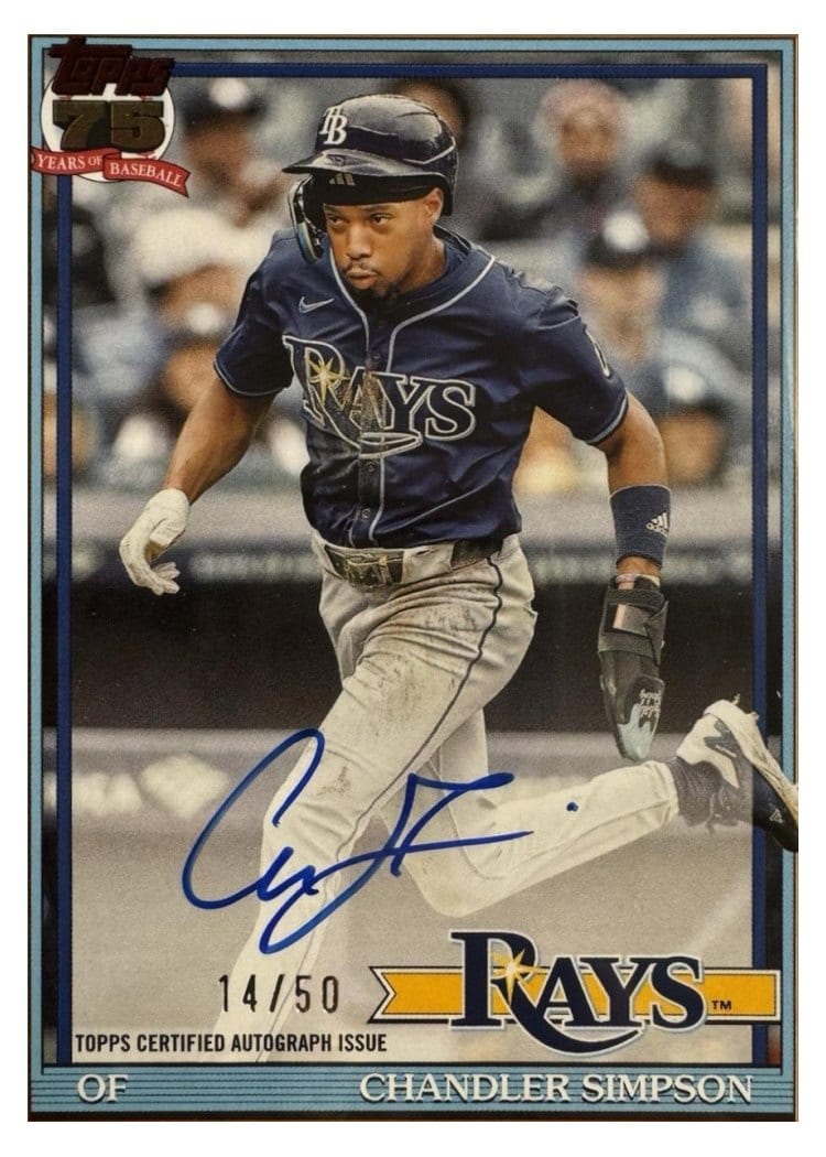 2026 Topps 1991 Topps Autographs Chandler Simpson #91A-CSI card