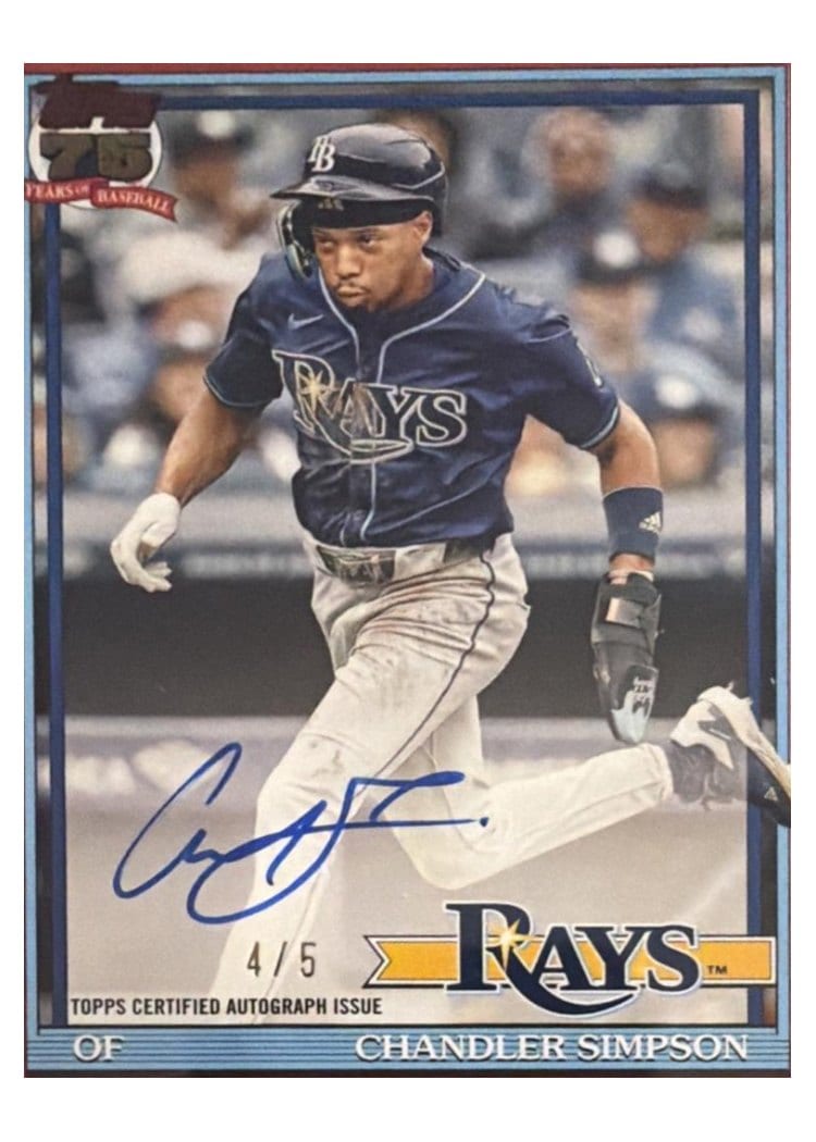2026 Topps 1991 Topps Autographs Chandler Simpson #91A-CSI card