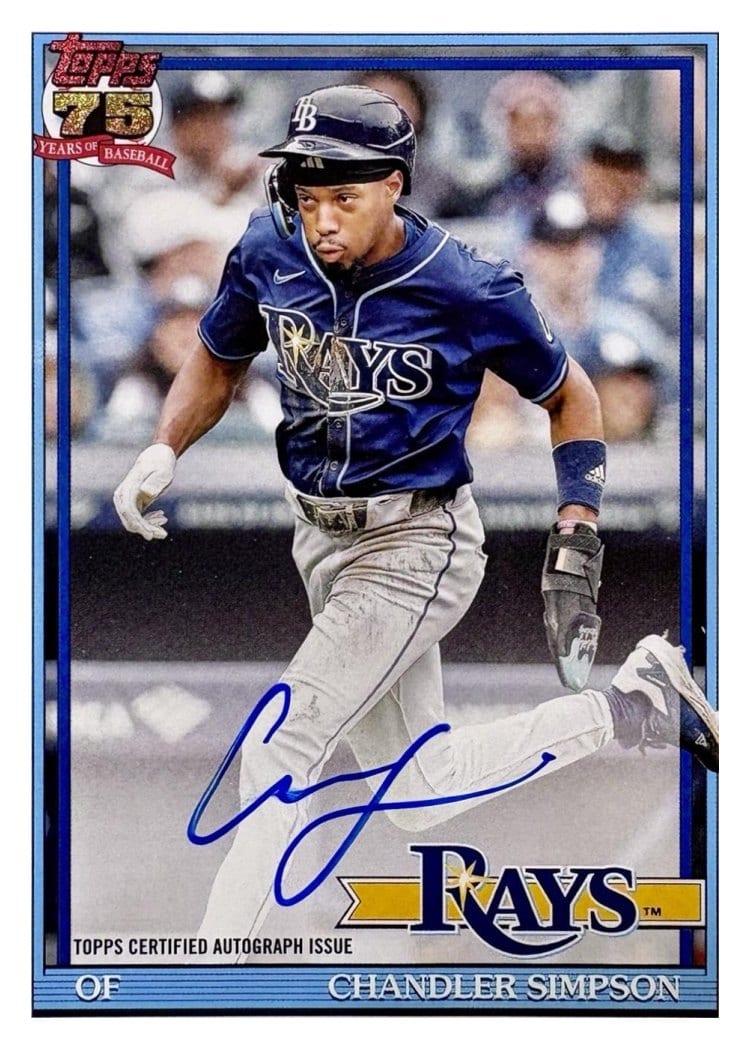 2026 Topps 1991 Topps Autographs Chandler Simpson #91A-CSI card
