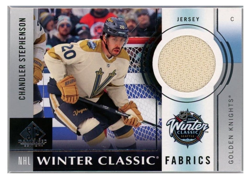 2024-25 SP Game Used 2024 Winter Classic Fabrics Chandler Stephenson #WCF-7 card