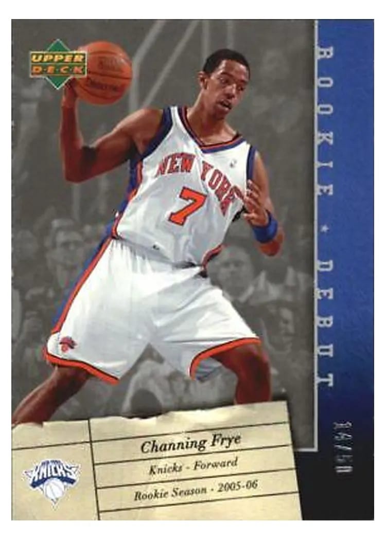 2006 Upper Deck Rookie Debut Channing Frye #64 card