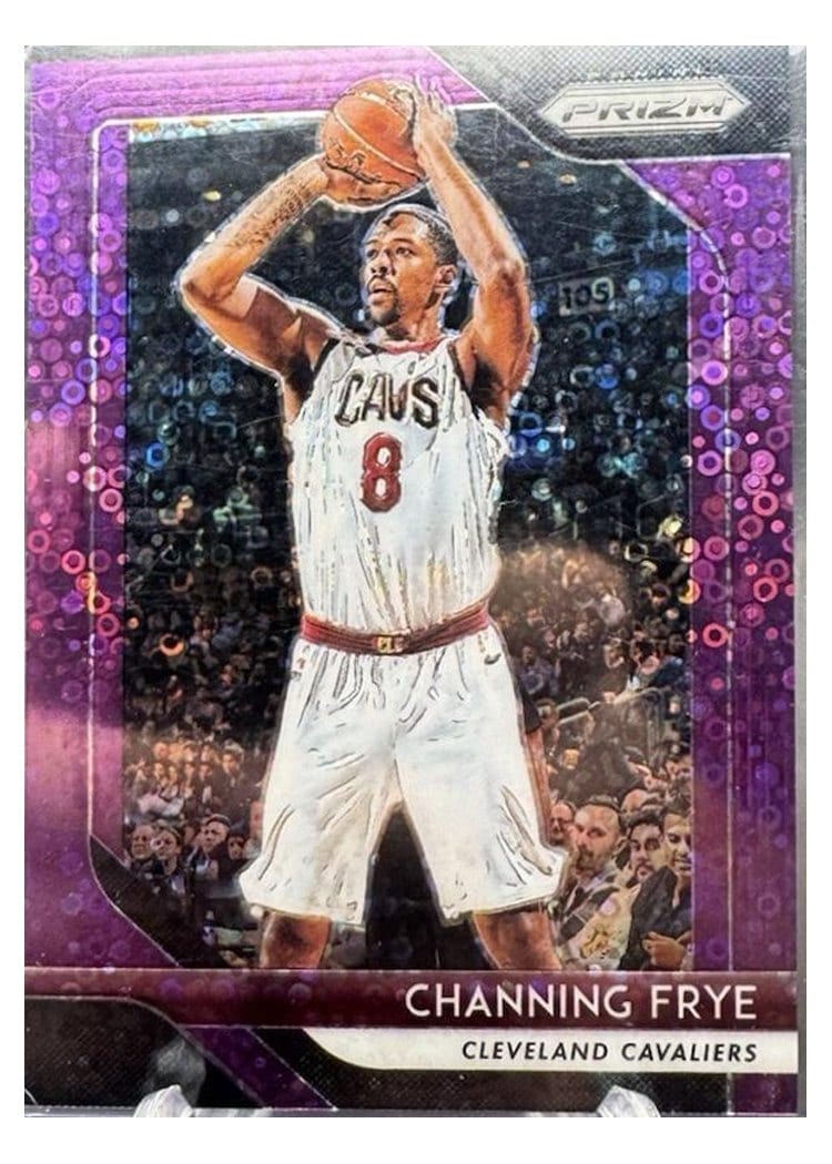 2018-19 Panini Prizm Base Set Channing Frye Fast Break Prizm Purple #220 card