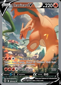 2022 Brilliant Stars Charizard V #154 card
