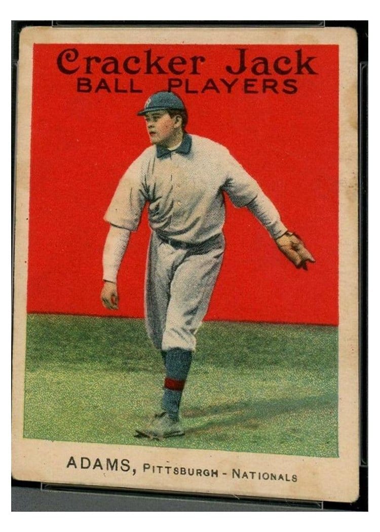 1915 Cracker Jack Charles Adams #63 card