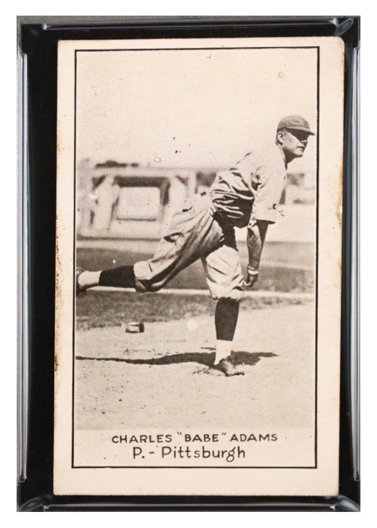 1921 E220 National Caramel Charles 'Babe' Adams card