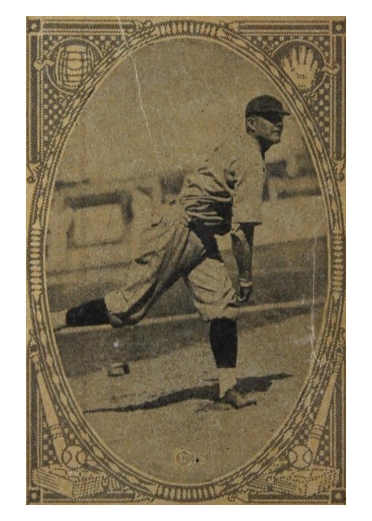 1922 Neilson's Chocolate Type II Charles Babe Adams card