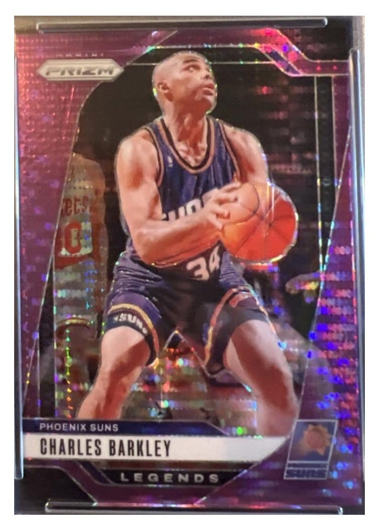 2024-25 Panini Prizm Base Set Charles Barkley Purple Pulsar #280 card