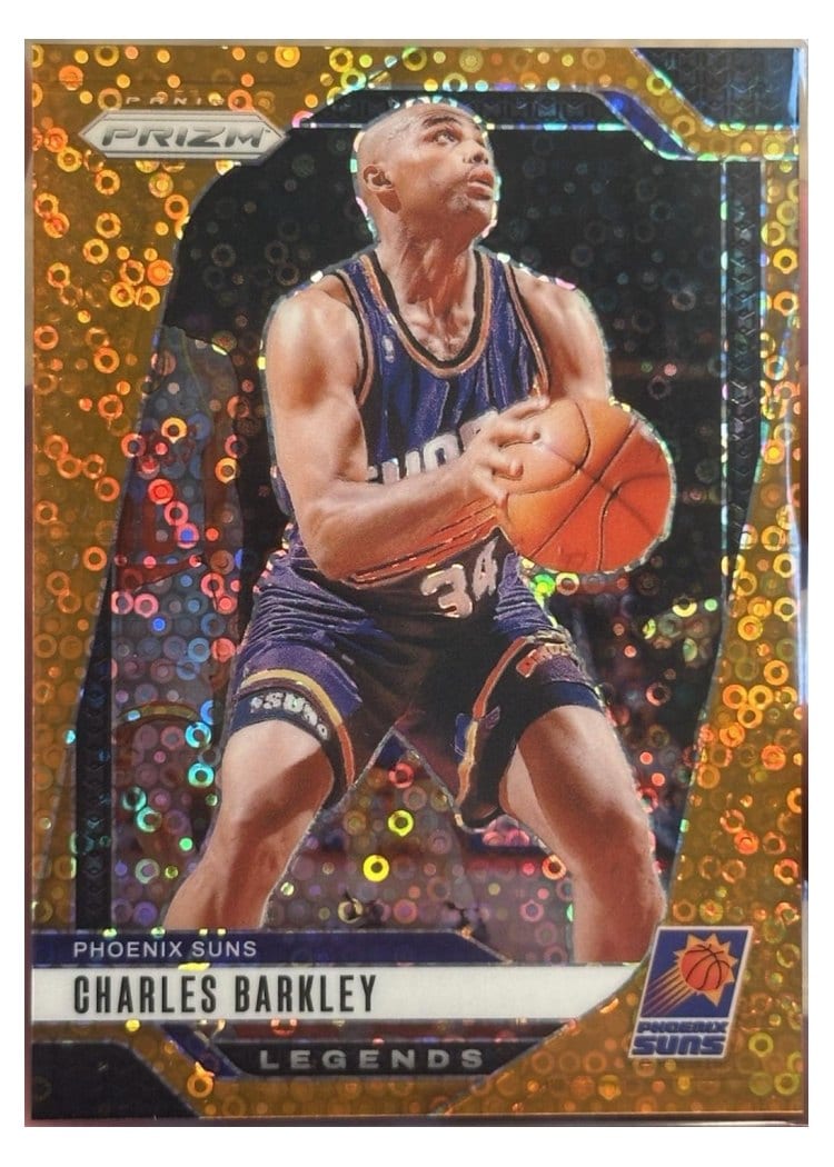 2024-25 Panini Prizm Base Set Charles Barkley Fast Break Orange #280 card