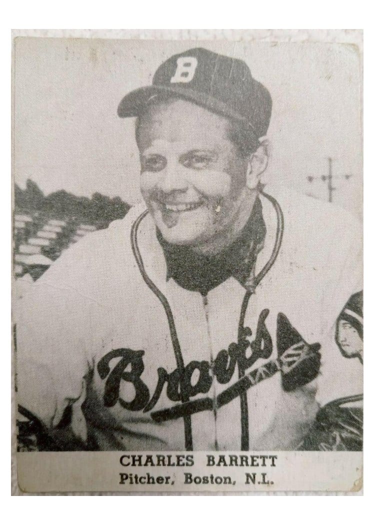 1947 Tip Top Bread Charles Barrett card
