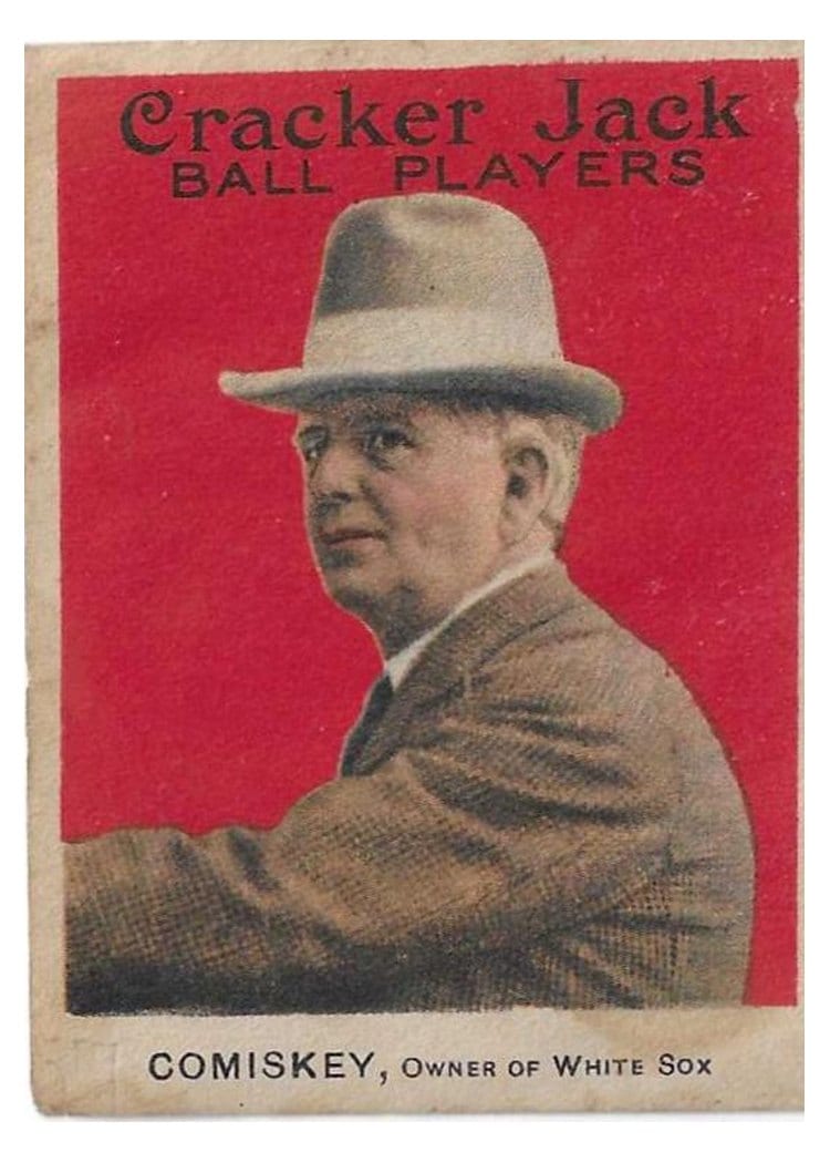 1915 Cracker Jack Charles Comiskey #23 card