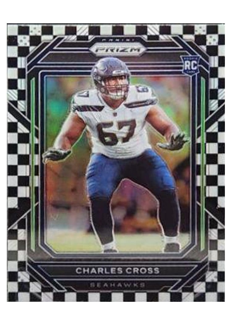 2022 Panini Prizm Base Set Charles Cross Black White Checker #368 card