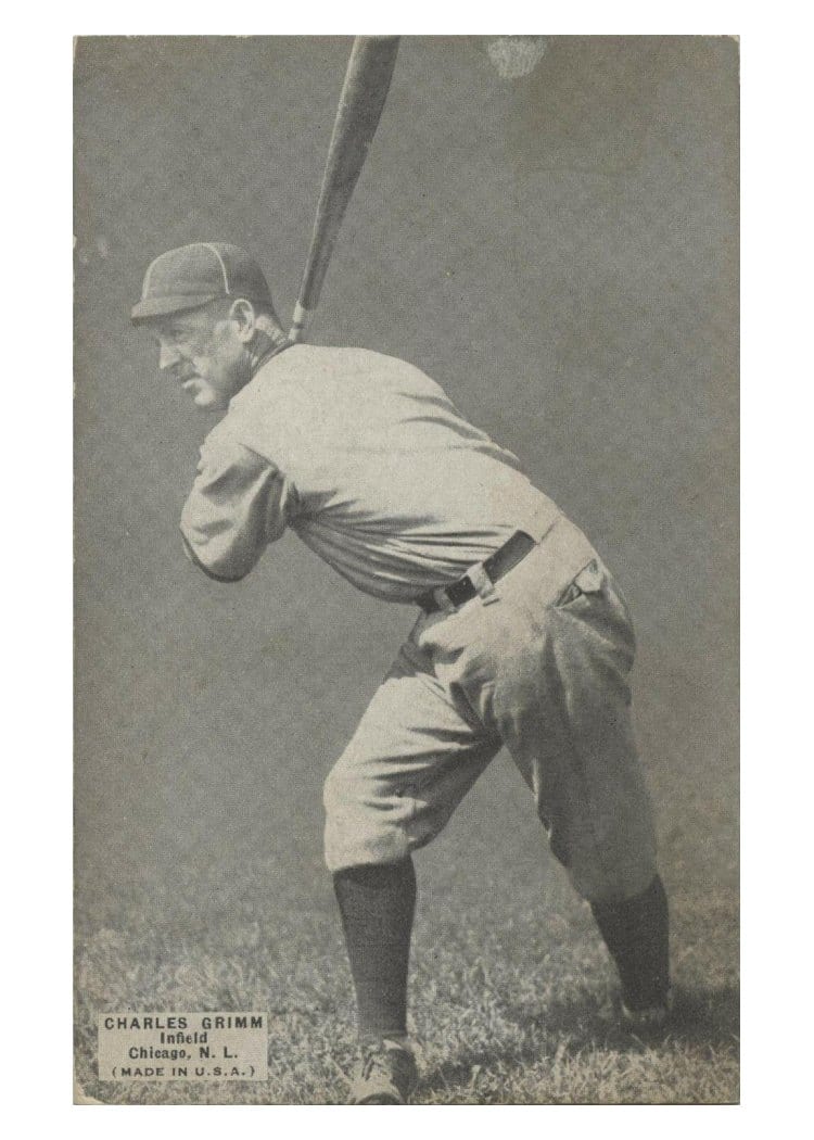 1925 Exhibits Charles Grimm card