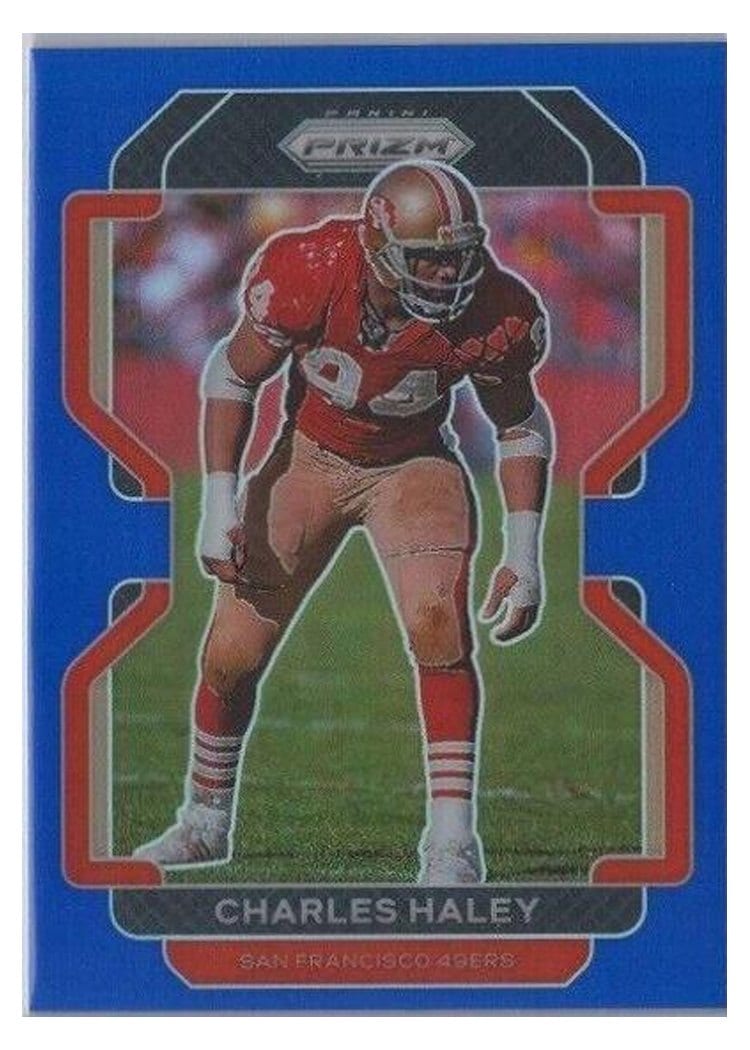 2021 Panini Prizm Base Set Charles Haley #62 card