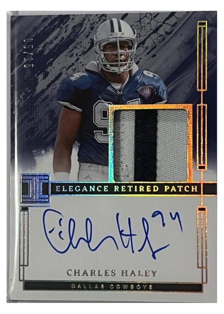 2024 Panini Impeccable Elegance Retired Patch Autos Charles Haley #10 card