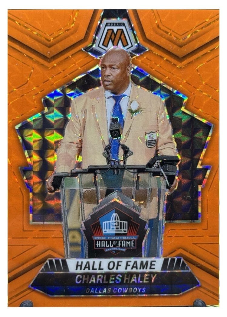 2024 Panini Mosaic Base Set Charles Haley Orange Fluorescent #299 card