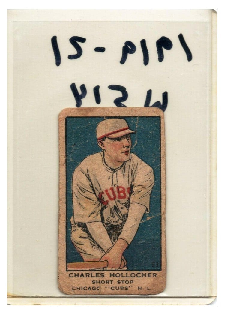 1919 W514 Charles Hollocher #53 card