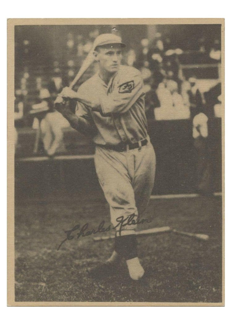1929 R316 Kashin Publications Charles Klein card