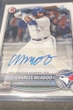 2025 Bowman Prospects Autographs Charles McAdoo #BPA-CM card