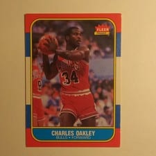 1986 Fleer Charles Oakley #81 card